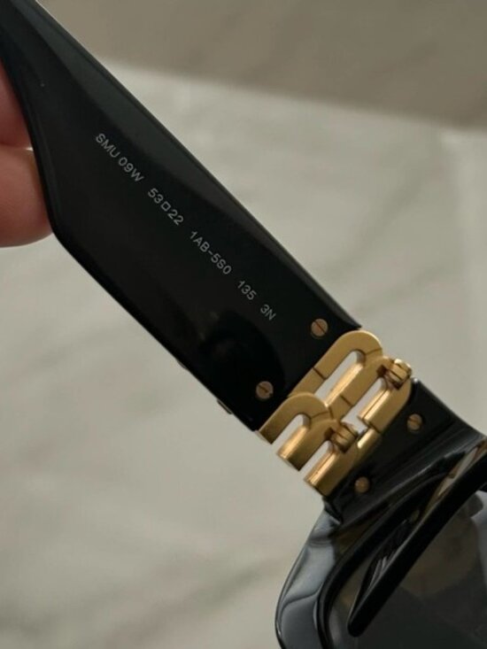 ?✨✨? Miu Miu Sunglasses Miu Row Logo Cat Eye Sunglasses - Black, Gold main image 6